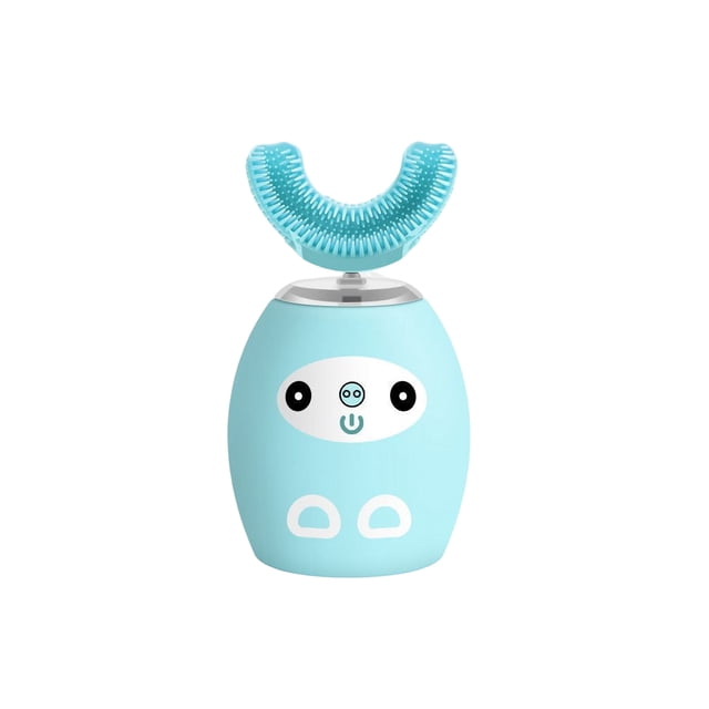 Vogacara Cepillo de eléctrico, cepillos de portátiles de plástico de 360 grados, herramienta de limpieza de ajustable con cuidado de los oídos Azul/Normal Vogacara CE012061-00B