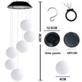thumbnail image 3 of CHAO Campana de viento LED solar en espiral que cambia de color para jardín, decoración romántica al aire libre para patio, jardín con gancho, regalo del día de la madre, 3 of 5