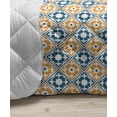 thumbnail image 3 of Moroccan Down Alternative Comforter, Geometric Design with Old Rich Royal Elements and Moroccan Star Dark, Microfiber Quilt for All Season, 5 Sizes, Black Cream Blue, by Ambesonne, 3 of 3