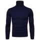thumbnail image 3 of Suéter de cuello alto para hombre Suéter ajustado coreano con solapa Suéter de lana versátil para hombre con base gruesa, 3 of 6