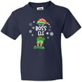 thumbnail image 3 of Inktastic Funny Christmas I'm the Boss Elf with Shoes and Hat Youth T-Shirt, 3 of 5