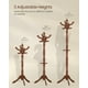 thumbnail image 5 of Perchero VASAGLE URCR05WN de madera maciza de caucho con 11 ganchos, 5 of 6