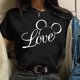 thumbnail image 1 of Valentine's Day Gift Disney Mickey Mouse Women's Crewneck High-Quality Casual 100% Cotton T-shirt Free Shipping2XL Gao Jinjia LED, 1 of 2