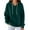 Dark Green, variant on Plain Basic Hoodies for Women 2025 Fall Winter Long Sleeve Casual Hooded Sweatshirt with Pockets Pullover Tops
