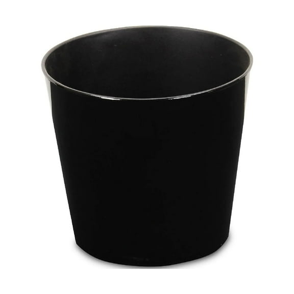 Contemporary Home Living 9" Black Solid Round Tapered Planter