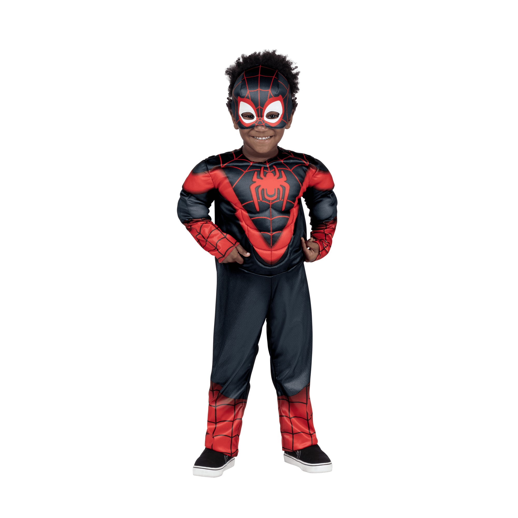 Marvel Miles Morales Halloween Costume for Toddler, Size 3-4T, by Jazwares