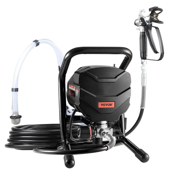 VEVOR Stand Airless Paint Sprayer, 650W High Efficiency Airless Sprayer, 3000PSI Electric Paint Sprayer Machine Extension Rod and Cleaning Kits for In
