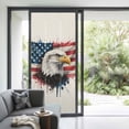 thumbnail image 3 of Independence Day Window Privacy Film, Patriotic Eagle U.S Flag Vintage Static Cling UV Sun Blocking Heat Control Window Tint Day and Night, Non-Adhesive One Way Windows Privacy Cover 35.4''x78.7'', 3 of 7