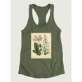 thumbnail image 3 of Garden Flora Iv Racerback Tank Women -Sydenham Edwards Designs, Female Medium, 3 of 4