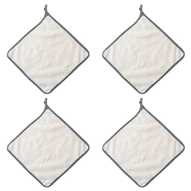Less Than 5 Wipes 4pc Non-stick Oil Hand Towel Rags Can Be Hung Rags Kitchen Rags Lazy Rags