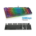 thumbnail image 2 of 108Pcs Mini Wear-resistant Backlight PBT Keycaps for Mechanical Keyboard - Orane Red, 2 of 5