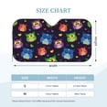 thumbnail image 2 of Kdxio Owls And Hearts Print Windshield Sun Shade, Foldable Sun Blocker for Car,Truck,SUV Automotive Interior Sun Protection,Reflective Shade for Front Windshield(Medium), 2 of 6
