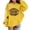 Yellow, variant on Likimi Toddler Girls Hoodies Hooded Graphic Print Long Sleeve Sweatshirt For Girls Spring Autumn Fashion Pullover With Pocket Black Size 18-24 Months