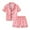 #07/Pink Rabbit, variant on Toddler Baby Kids Boys Girls Satin Summer Pajamas Set Short Sleeve Pajamas Top Pants 2Pcs Loungwear Sleepwear Pjs 1-6 Years