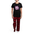 thumbnail image 4 of CafePress - Girls Kick It Soccer Women's Dark Pajamas - Women's Short Sleeve Print T-Shirt and Pants Dark Cotton Pajama Set, 4 of 7