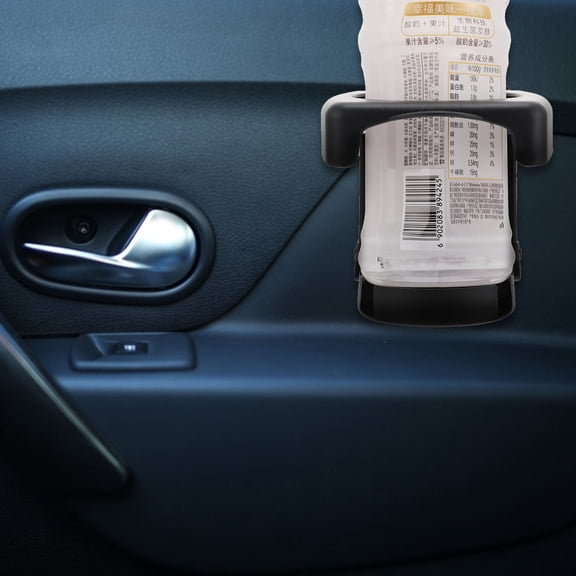 BESTYASH 2-Pack Foldable Black Plastic Car Bottle Holders, Easy to Install, and Containers