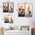 thumbnail image 4 of Designart "Geometric Metamorphosis Abstract Multiverse III" Abstract Shapes Wall Art Set Of 2 - Transitional Orange Gallery Wall Set For Home Decor, 4 of 6