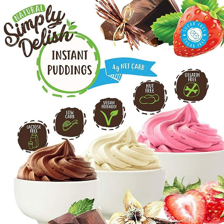 Simply delish discount instant strawberry pudding