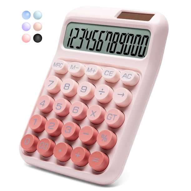 Calculadora NGIFERA de 12 Dígitos con Pantalla LCD Grande y Energía Solar y Batería