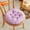 Purple, variant on Qocolhg Round Chair Pad Seat Cushion Solid Color Soft Warm Chair Pads Comfy Velvet Cushion Pillow for Home Kitchen Dining Room Office Chair Reading, Yellow
