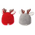 thumbnail image 1 of Gorro cálido de invierno para niños, gorro tejido de cervatillo de dibujos animados, gorro de lana para bebé, 2 uds., 1 of 2