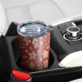 thumbnail image 5 of 20oz Tumblers Red Christmas Gingerbread and Mitten Pattern Stainless Steel Vacuum Insulated Double Wall Travel Tumbler Cups Mug with Lid and Straw,Cleaning Brush for Cold & Hot Drinks, 5 of 7