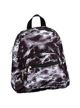 Kcldeci Marble Kids Backpack, Black and Gold Marble Backpacks School Bag Bookbag Book Bag Rucksack Daypack Shoulder Bag for Boys Girls