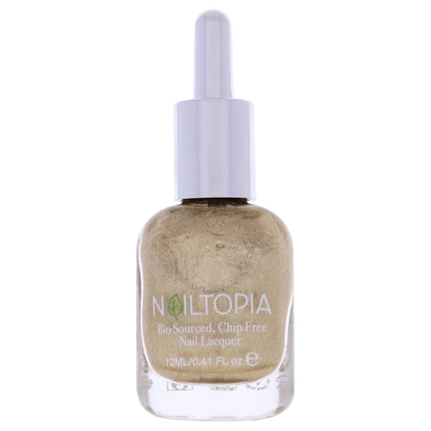 Esmalte de uñas Nailtopia libre de astillas de origen biológico - Oro líquido 0.41 oz