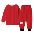 thumbnail image 7 of AWZXDE Christmas Pajamas Outfits Set Cozy Two Piece Pajama For Kids Long Sleeve Top And Pant Outfit Festive Santa Print Holiday Family Nightwear Boys Red,9-10 Years, 7 of 7