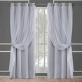 thumbnail image 1 of Yipa Bedroom Blackout Window Curtain,Grommet Room Darkening Curtain For Living Room,Solid Color Eyelet Ring Top Window Drapes(1 Piece 52 inch Width Curtain Panel) Light Gray Width:52"x Length:96", 1 of 3
