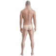 thumbnail image 5 of Lencería para hombre, Body con patas, mono con capucha, mono Sexy con entrepierna abierta, Body transparente que cubre todo el cuerpo con guantes, 5 of 5