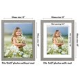 thumbnail image 2 of Americanflat 12X15 Picture Frame With Shatter-Resistant Glass - Use As 9X12 Frame With Mat Or Display 12X15 Photo Without Mat - Hudson Collection - Wide Picture Frames For Wall Display - Grey Wood, 2 of 5
