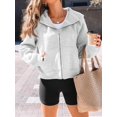 thumbnail image 2 of Womens Zip Up Hoodies Fleece Jackets Oversized Sweatshirts Fall Fashion Outfits 2024 Sweaters Winter Clothes, 2 of 6