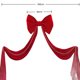 thumbnail image 3 of Adornos navideños, adornos navideños, regalos navideños, decoración colgante de lazo de terciopelo rojo con cadena de cuentas de poliéster, 3 of 4