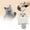 Gray, variant on Soft Plush Squirrel Squeaky Crinkle Pet Toy Interactive Chew Play Toy For Small Medium Dogs Cats Indoor Activity