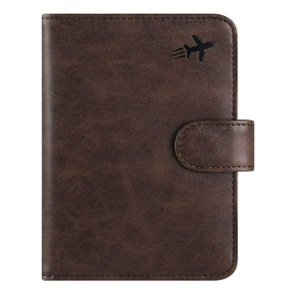 Funda para pasaporte, cartera, piel con bloqueo RFID PASCACOO