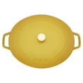 thumbnail image 5 of Staub Cast Iron 6.25-qt Shallow Oval Dutch Oven - Citron, 5 of 9