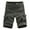 Gray, variant on Turilly Plus Size Shorts for Men Casual Pure Color Outdoors Pocket Beach Work Trouser Cargo Shorts Pant