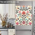 thumbnail image 3 of Yayeee Magnetic Dishwasher Cover for The Front Decoration Home Kitchen Machine Sticker Protector, Beige Red Floral, 3 of 6