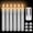 White, variant on YEAHOME 6 Pack Flameless LED Taper Candles, 6.6 in White Battery Operated Candlesticks with Remote, Timer & Dimmer, Flickering Flame