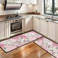 thumbnail image 3 of Kitchen Rugs Sets Of 2,Pioneer Flower Floral Print Pattern Anti Fatigue Kitchen Mat Rugs Non Slip Washable,Decorative Kitchen Floor Mats for Kitchen,Sink,Laundry,17"x47"+17"x47", 3 of 5