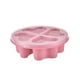 thumbnail image 2 of Caja para Snacks de Frutas con Forma de Corazón y Pajita | Cuatro Compartimentos | Tapa Transparente | Plástico | Rosa | 17×17×5.5Cm | 96G | Apilable | Diseño con Compartimentos | Bordes Suaves | Bas, 2 of 6