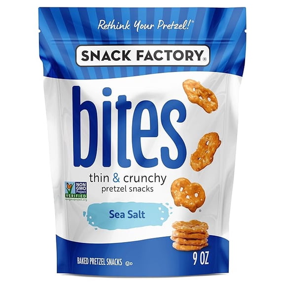 (1 pack) Snack Factory Sea Salt Bites, 9 Oz Bag