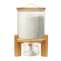 6-Grid Rotating Food Dispenser, 360° Rotary Rice And Grain Storage ...