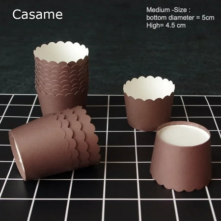 50pcs Solid Color Baking Cupcake Liners - Cake Cups Candy Cups Paper Dessert Cups for Rainbow Party and Birthday Favor DIY