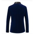 thumbnail image 2 of Mens Velvet Blazer Slim Fit Solid Blazer Sport Coat, 2 of 5