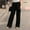 Black, variant on Babysbule Women's Pants Fashion Womens Solid Bandage Loose Casual Wide Leg Leggings Bottom Long Pants