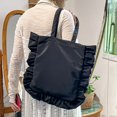 thumbnail image 4 of Hsqqdc Elegant Vintage Hobo Shoulder Bag, French Style Ruffle Large Capacity Tote, 4 of 7