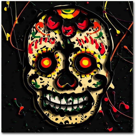 Trademark Fine Art Roderick Stevens 'Muertos 2' 14 x 14 (RS1007-C1414GG)