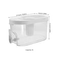thumbnail image 2 of NIYANGLE 1Set Commercial Beverage Dispenser for Cold Brew Juice and Summer Beverage Needs Beige Color Rectangular Shape, 2 of 8